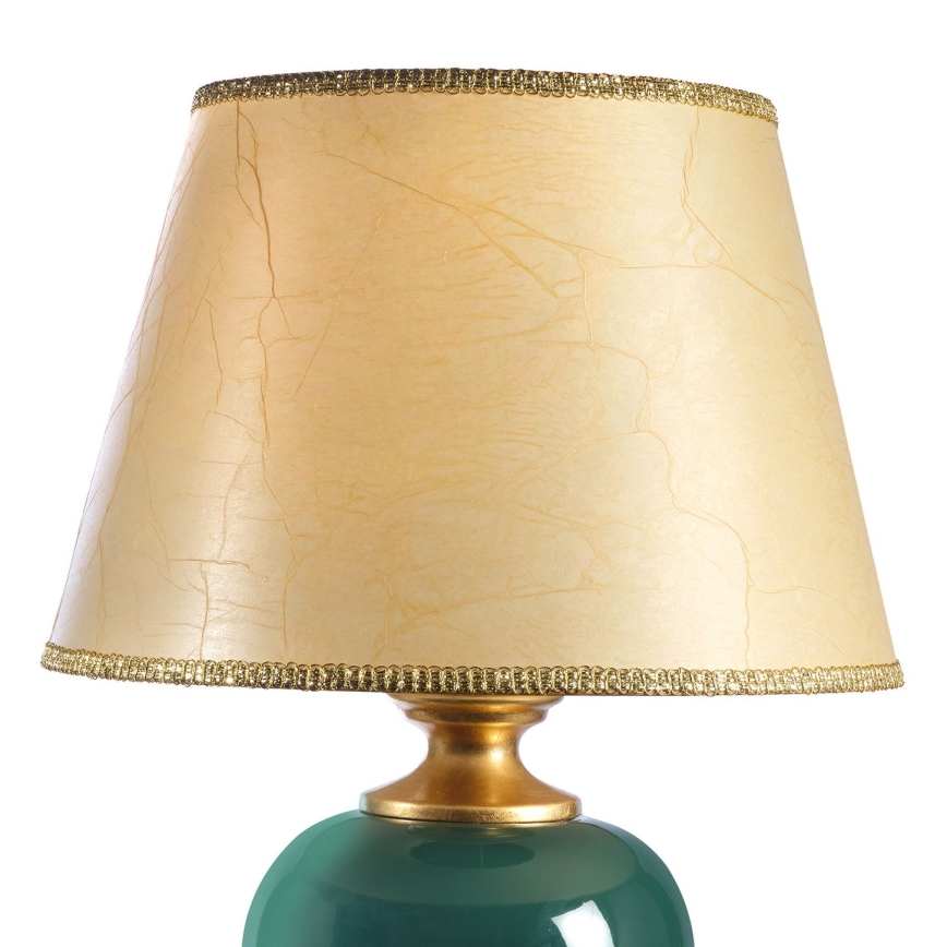 ONLI - Stona lampa AMADEUS 1xE27/15W/230V 72 cm zelena/zlatna