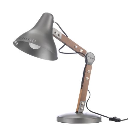 ONLI - Stona lampa ARCHITETTO 1xE27/22W/230V 62 cm siva/braon