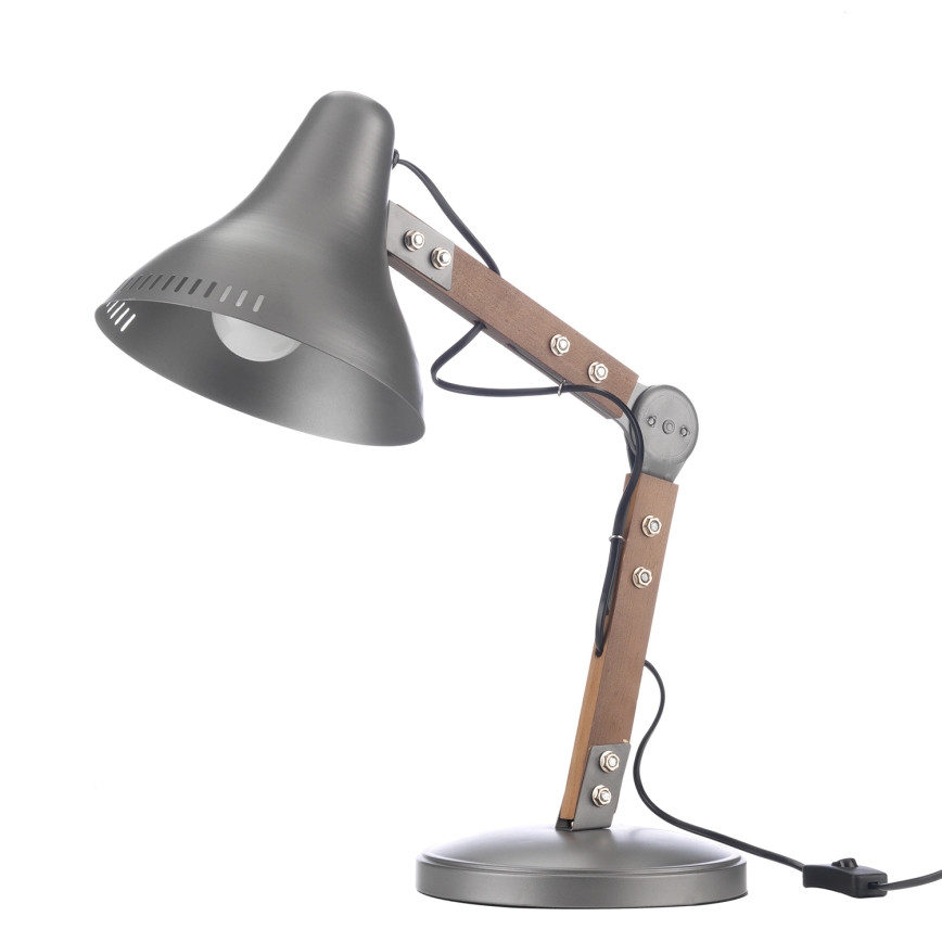 ONLI - Stona lampa ARCHITETTO 1xE27/22W/230V 62 cm siva/braon