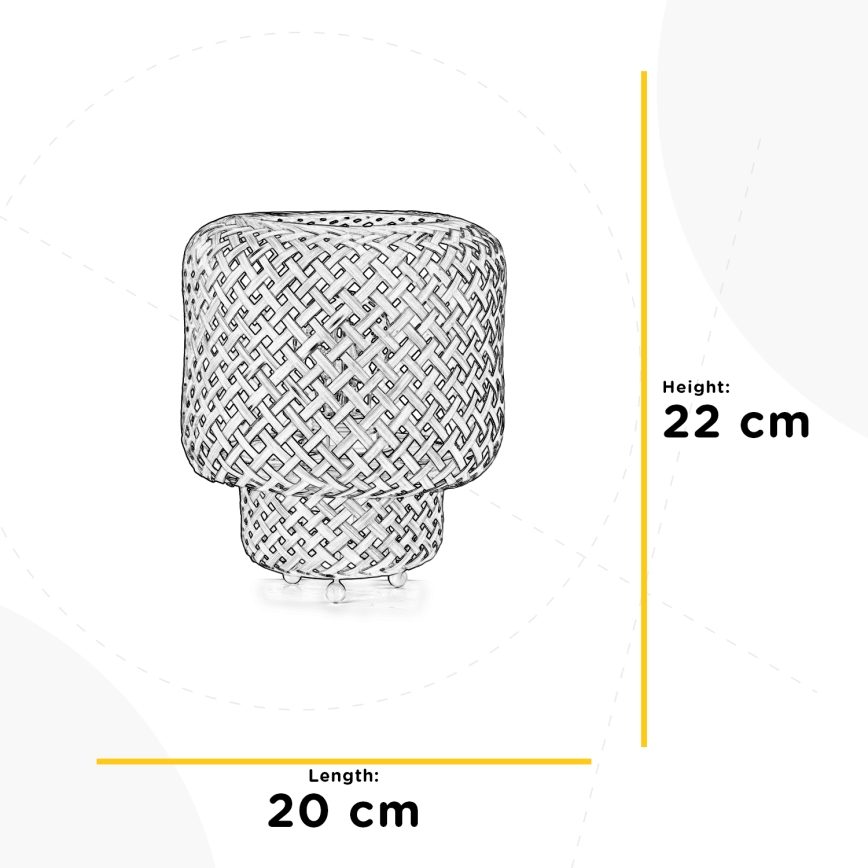 ONLI - Stona lampa BAMBOO 1xE27/22W/230V bambus