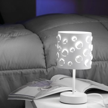 ONLI - Stona lampa BOLLICINE 1xE14/6W/230V 22 cm bela