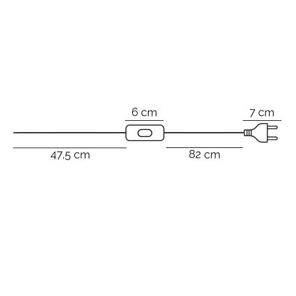 ONLI - Stona lampa BOLLICINE 1xE14/6W/230V 22 cm bela