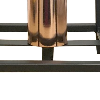 ONLI - Stona lampa FLOKI 1xE27/15W/230V 20 cm crna/bakrena