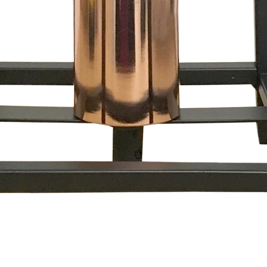 ONLI - Stona lampa FLOKI 1xE27/15W/230V 20 cm crna/bakrena