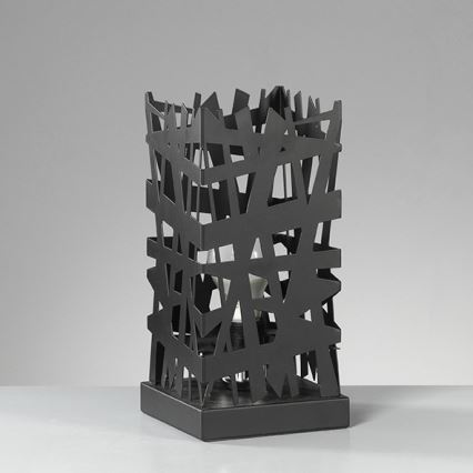 ONLI - Stona lampa FORESTA 1xE27/15W/230V 29 cm crna