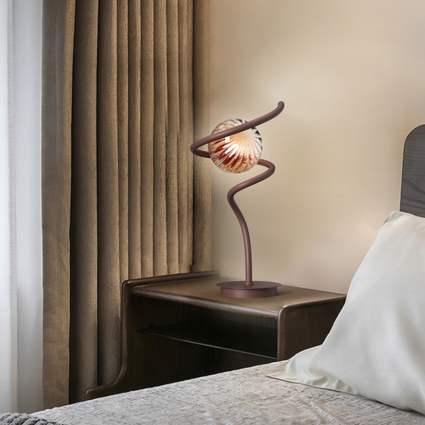 ONLI - Stona lampa FRIDA 1xG9/10W/230V 42 cm bakarna