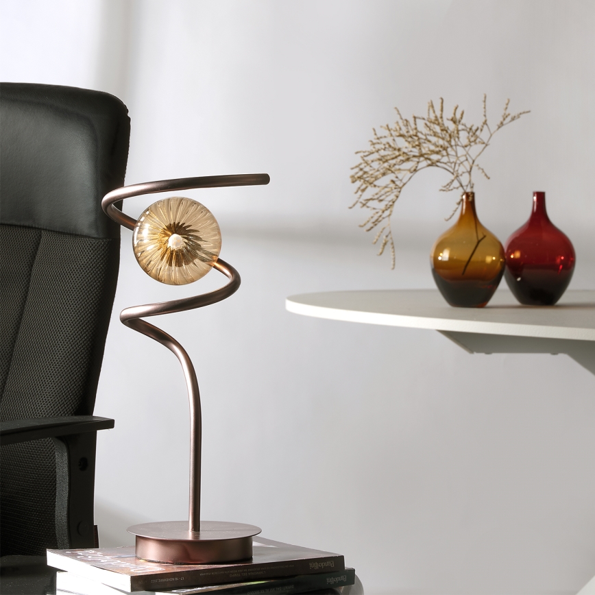 ONLI - Stona lampa FRIDA 1xG9/10W/230V 42 cm bakarna