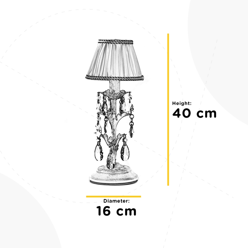 ONLI - Stona lampa KAREN 1xE14/6W/230V zlatna