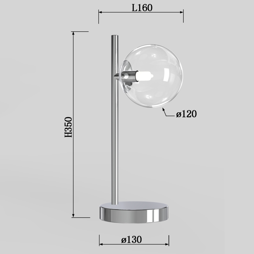 ONLI - Stona lampa KIMBERLY 1xG9/6W/230V 35 cm sjajni hrom