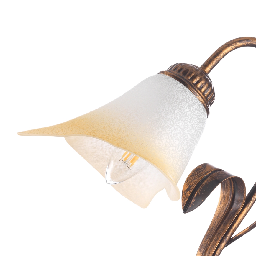 ONLI - Stona lampa LUCREZIA 1xE14/6W/230V bronzana