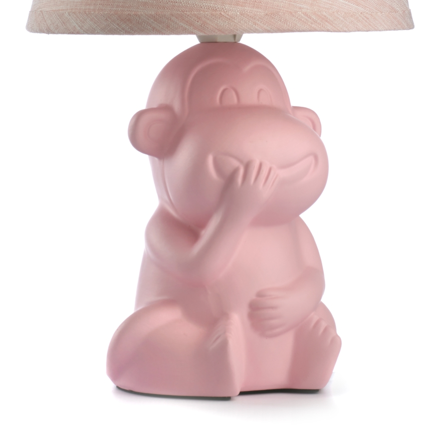 ONLI - Stona lampa MONKEY 1xE14/6W/230V ružičasta