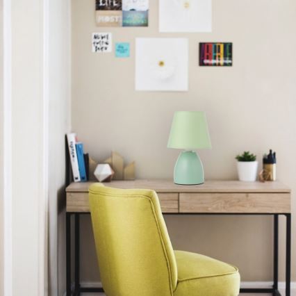 ONLI - Stona lampa NANO 1xE14/6W/230V zelena 19 cm