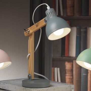 ONLI - Stona lampa NORA 1xE14/6W/230V siva