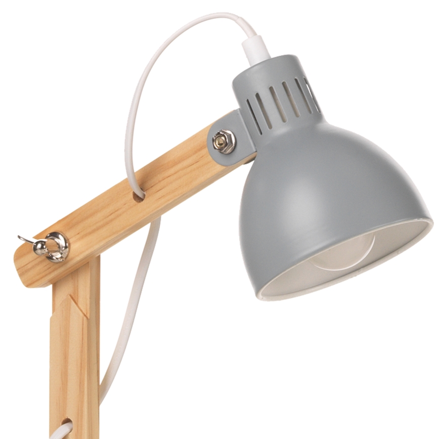 ONLI - Stona lampa NORA 1xE14/6W/230V siva