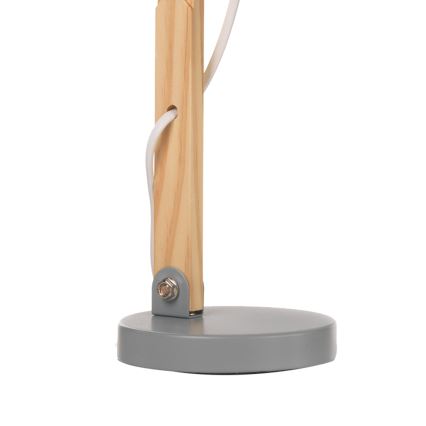 ONLI - Stona lampa NORA 1xE14/6W/230V siva