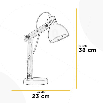 ONLI - Stona lampa NORA 1xE14/6W/230V siva