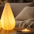 ONLI - Stona lampa NUVIA 1xE14/6W/230V 32 cm bela