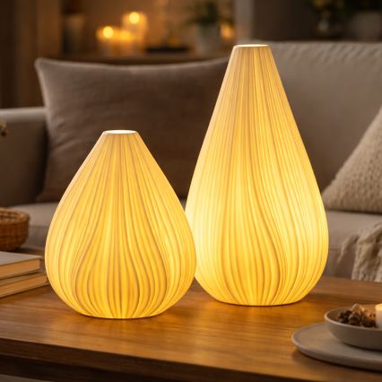 ONLI - Stona lampa NUVIA 1xE14/6W/230V 32 cm bela