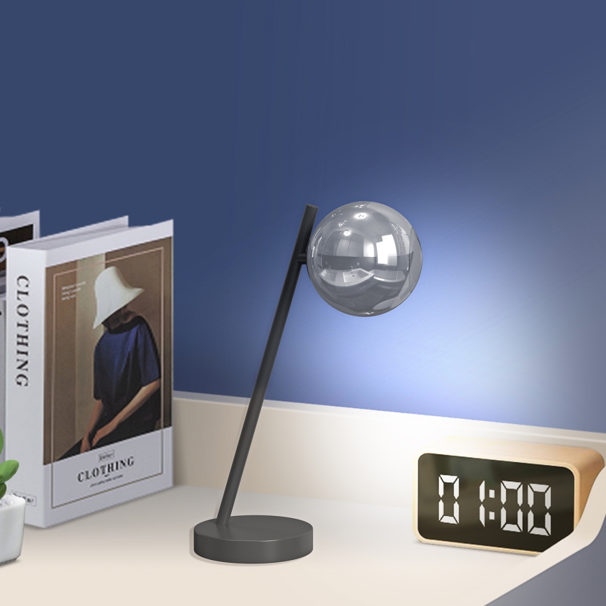 ONLI - Stona lampa PALOMA 1xG9/10W/230V 38,5 cm crna/zadimljena