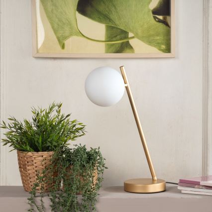 ONLI - Stona lampa PALOMA 1xG9/10W/230V 38,5 cm zlatna