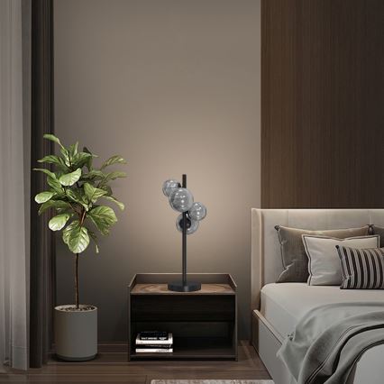 ONLI - Stona lampa PALOMA 4xG9/10W/230V 48 cm crna/zadimljena