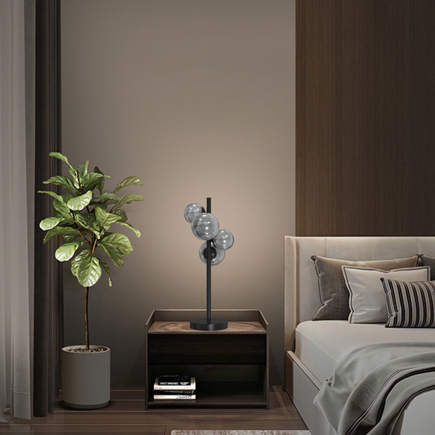 ONLI - Stona lampa PALOMA 4xG9/10W/230V 48 cm crna/zadimljena