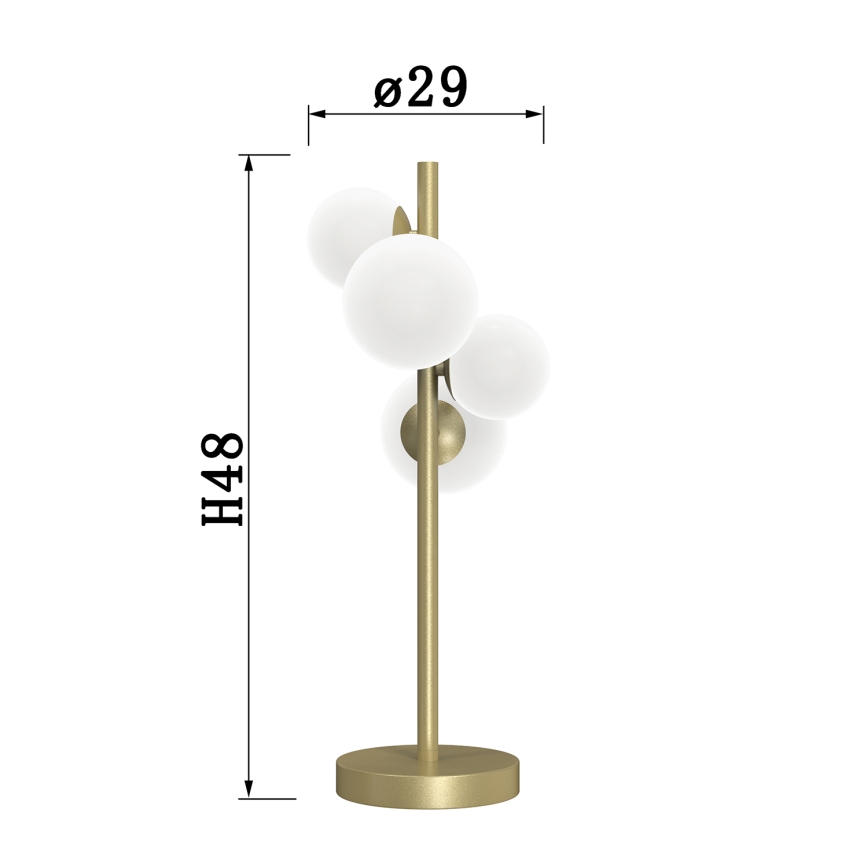 ONLI - Stona lampa PALOMA 4xG9/10W/230V 48 cm zlatna