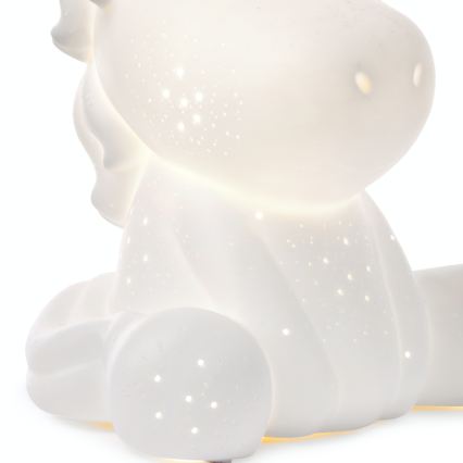 ONLI - Stona lampa PORCELLANA 1xE14/6W/230V 23,5 cm jednorog