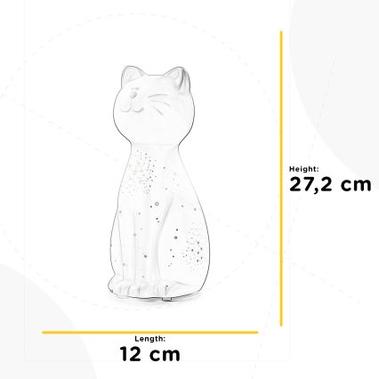 ONLI - Stona lampa PORCELLANA 1xE14/6W/230V 27,2 cm mačka