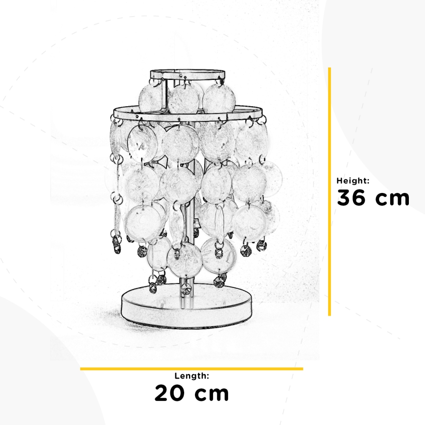 ONLI - Stona lampa RUBEN, 2x E14, 6W, 230V