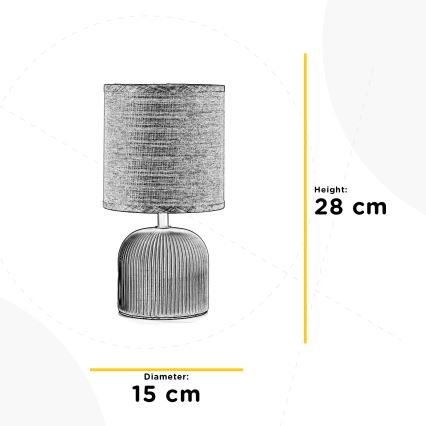 ONLI - Stona lampa SHELLY 1xE27/22W/230V ružičasta 28 cm