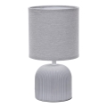 ONLI - Stona lampa SHELLY 1xE27/22W/230V siva 28 cm