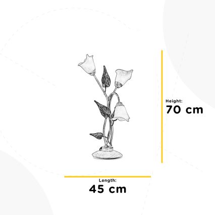 ONLI - Stona lampa VANDA 3xE14/6W/230V 70 cm