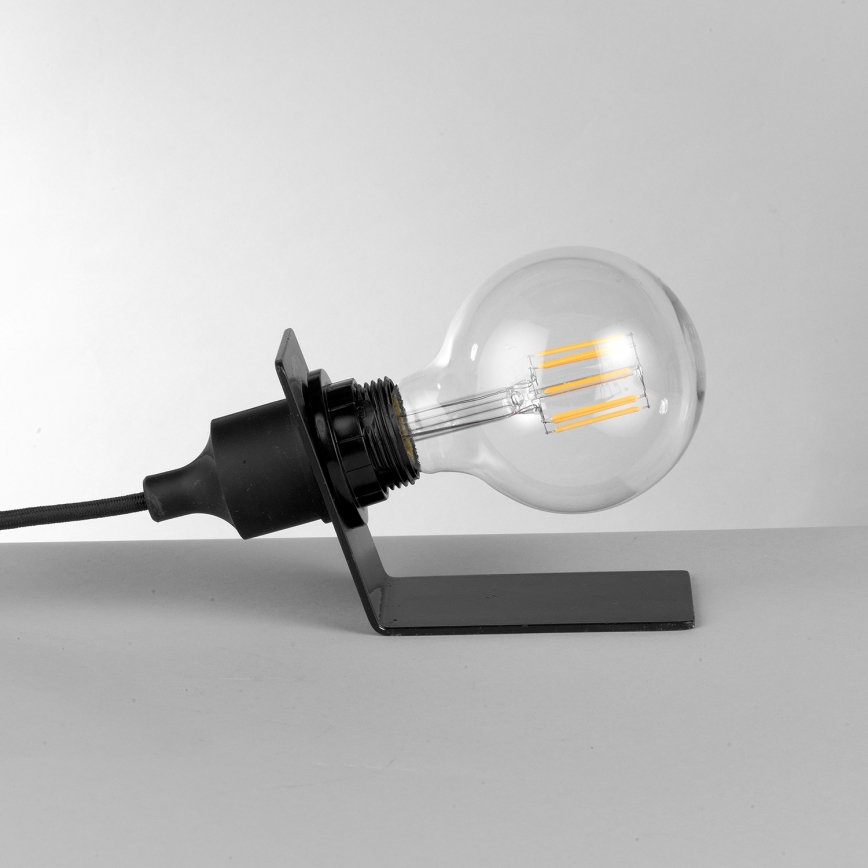 ONLI - Stona lampa WIRE 1xE27/15W/230V crna