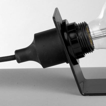 ONLI - Stona lampa WIRE 1xE27/15W/230V crna