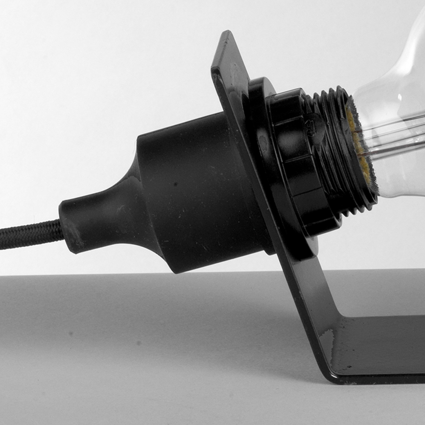 ONLI - Stona lampa WIRE 1xE27/15W/230V crna