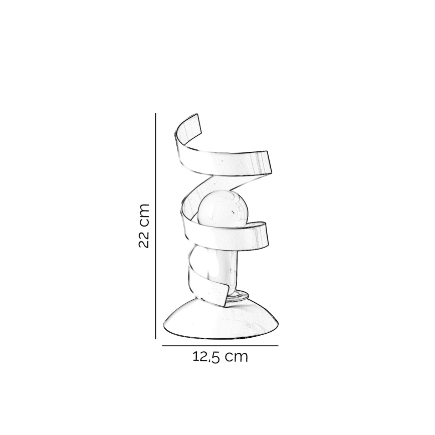 ONLI - Stona lampa ZOE 1xE14/6W/230V 22 cm bela