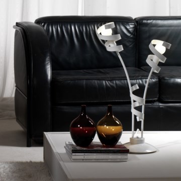 ONLI - Stona lampa ZOE 2xE14/6W/230V 65 cm bela