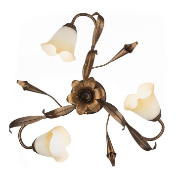 ONLI - Stropna svetiljka LUCREZIA 3xE14/6W/230V bronzana