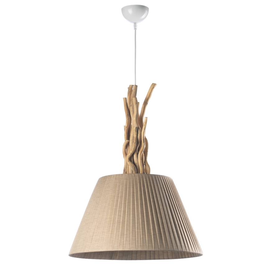 ONLI - Viseći luster WOODY na sajli 1xE27/22W/230V