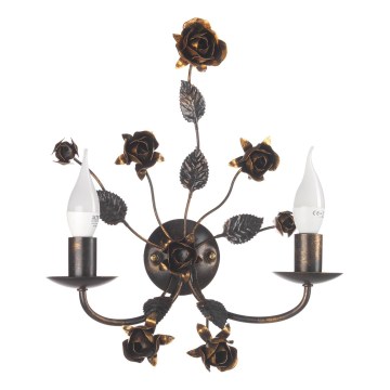 ONLI - Zidna lampa CAROLINA 2xE14/6W/230V bronzana