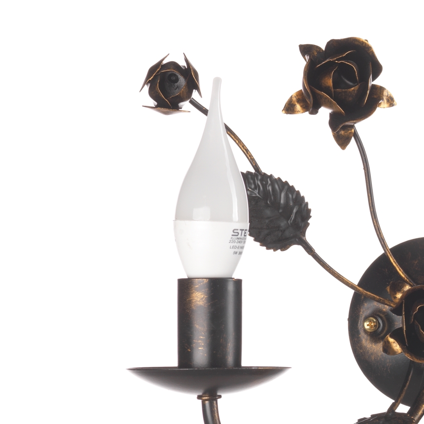 ONLI - Zidna lampa CAROLINA 2xE14/6W/230V bronzana