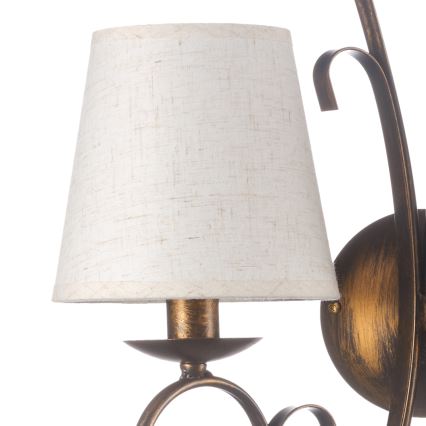 ONLI - Zidna lampa POMPEI 2xE14/6W/230V brončana