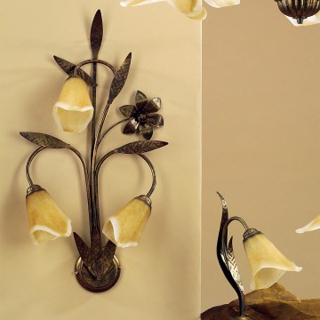 ONLI - Zidna svetiljka ALGA 3xE14/6W/230V bronzana