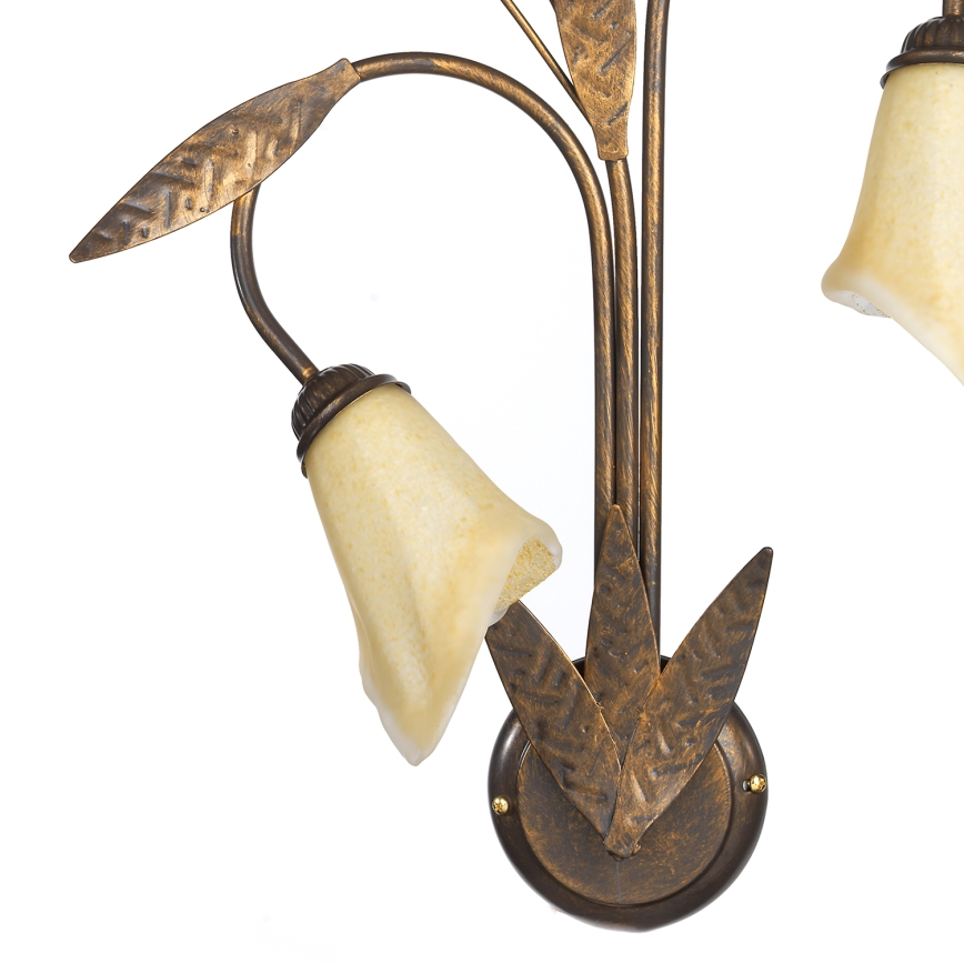 ONLI - Zidna svetiljka ALGA 3xE14/6W/230V bronzana