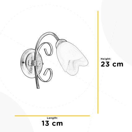 ONLI - Zidna svetiljka ODINO 1xE14/6W/230V