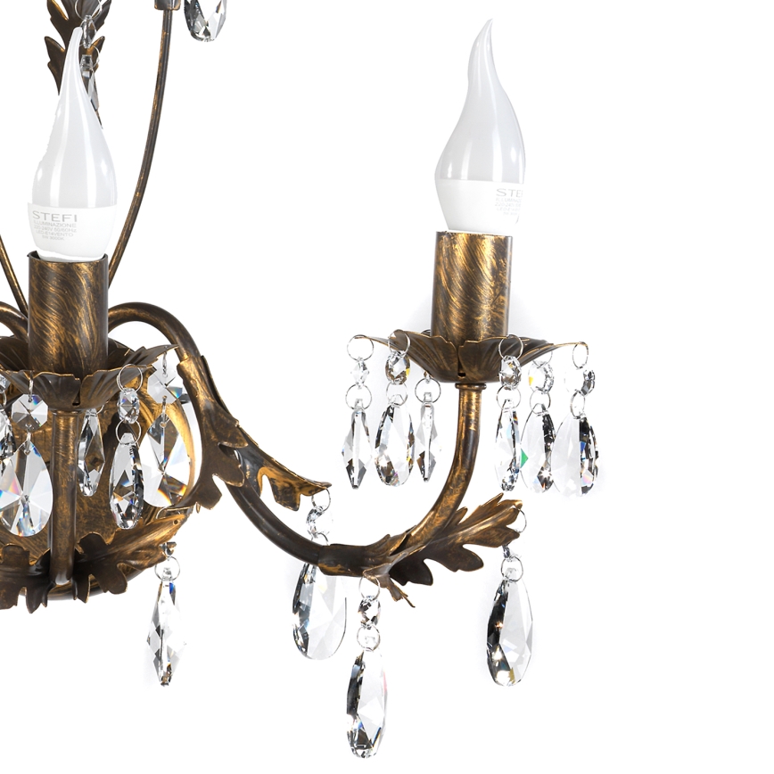 ONLI - Zidna svetiljka TERESA 3xE14/6W/230V bronzana