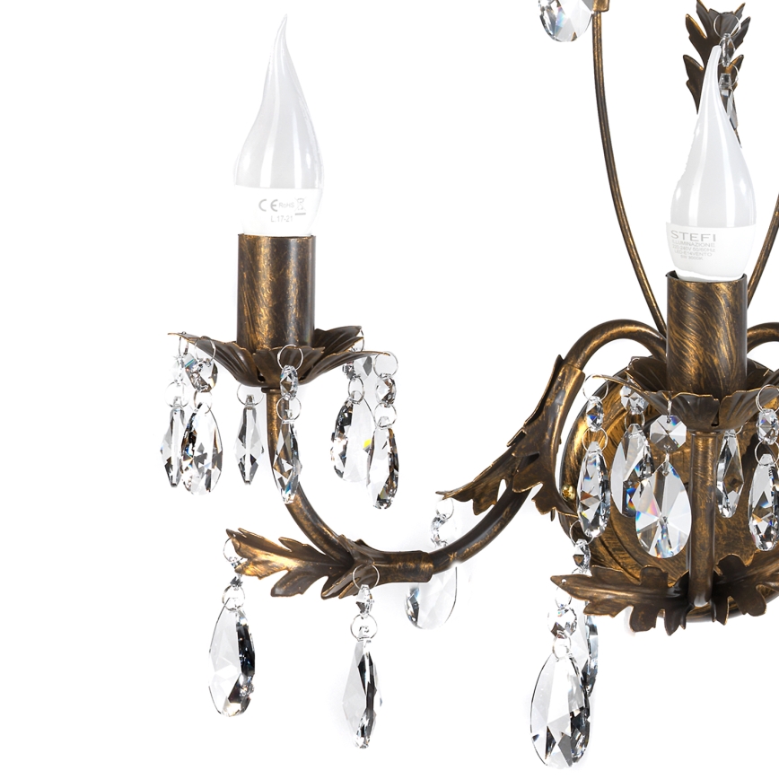 ONLI - Zidna svetiljka TERESA 3xE14/6W/230V bronzana