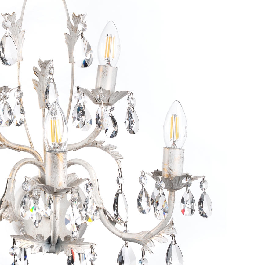 ONLI - Zidna svetiljka TERESA 5xE14/6W/230V bela