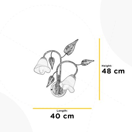 ONLI - Zidna svetiljka VANDA 2xE14/6W/230V